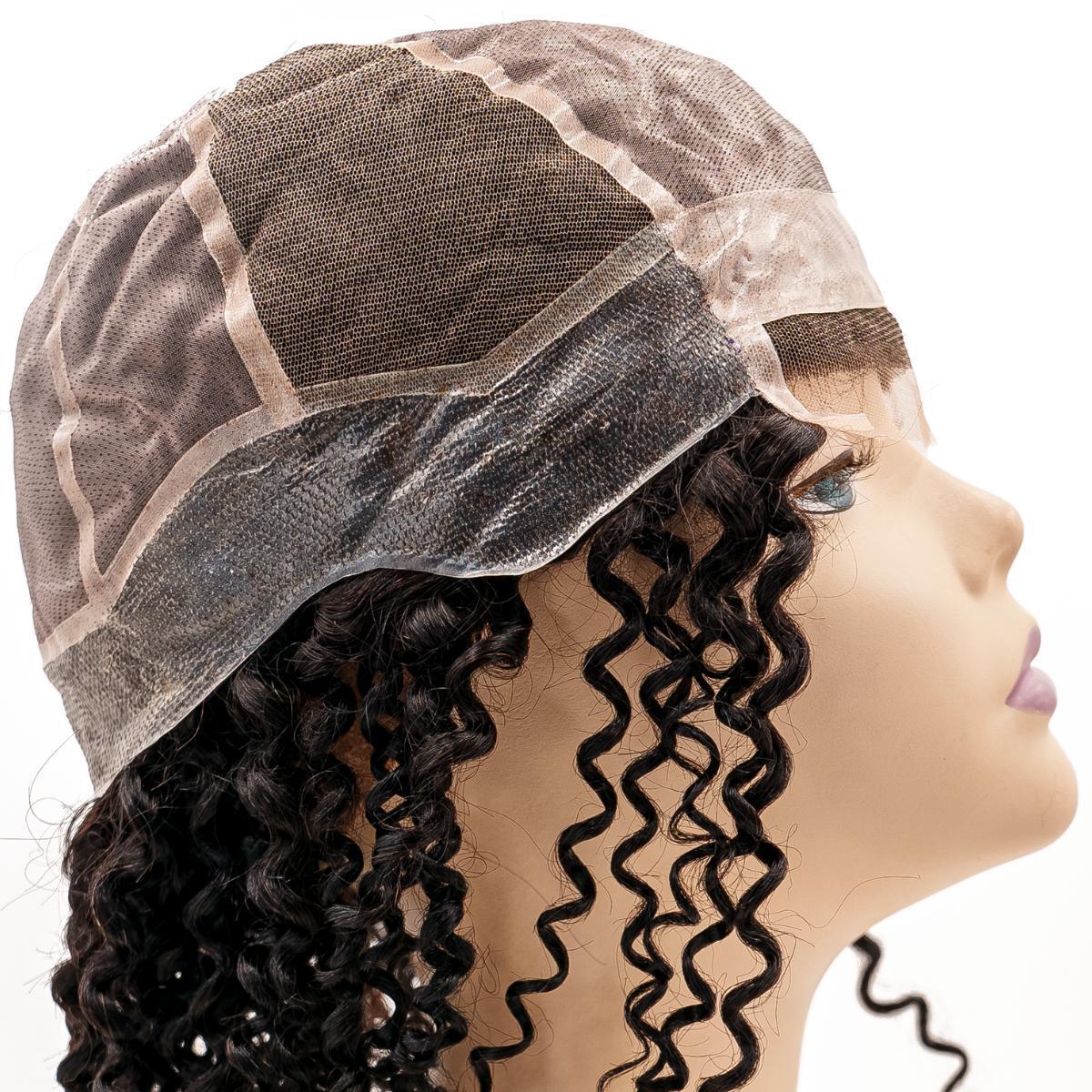 Curly Fine Mono Base Medical Wig